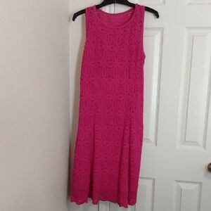 Elegant Pink Sleeveless Dress